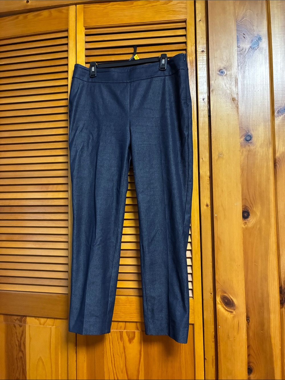 Talbots Navy Straight-Leg Dress Pants length 38”waist 18”